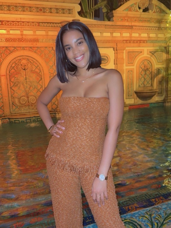 Pants - Strapless Fringe Knit Jumpsuit — Rust